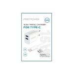 מטען בית 2 יציאות USB + כבל טייפסי Spirit Power 15.5W 3.1A